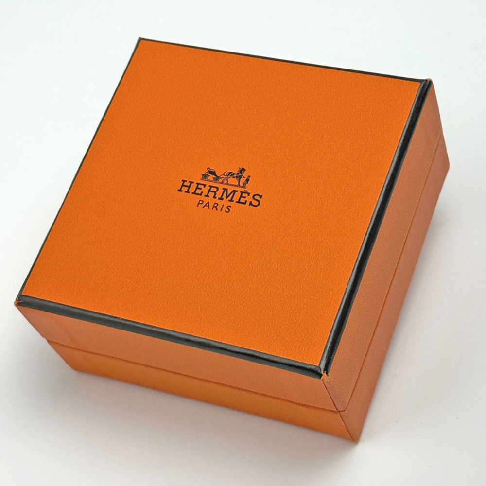 Hermes HERMES Clic H Enamel Bracelet Clack Bangle GP Gold Orange Women's - Picture 6 of 6